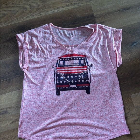 Style & Co. red patriotic Tee - Picture 3 of 4